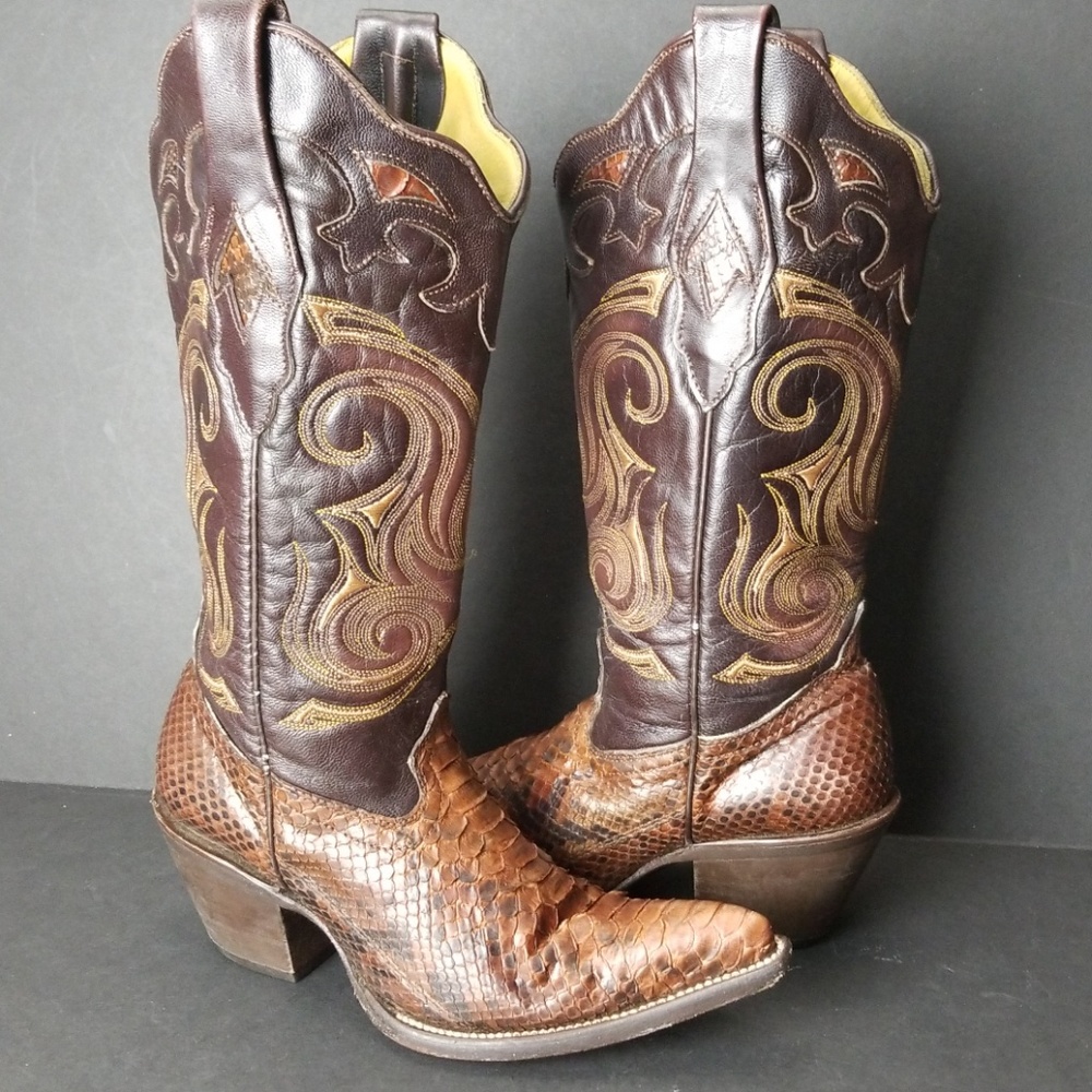 Corral Python Leather Women Boot - image 1